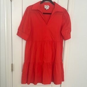 Red Tiered Boutique Dress